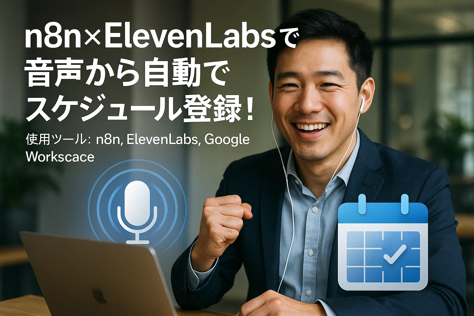 n8n×ElevenLabsで音声から自動でスケジュール登録！