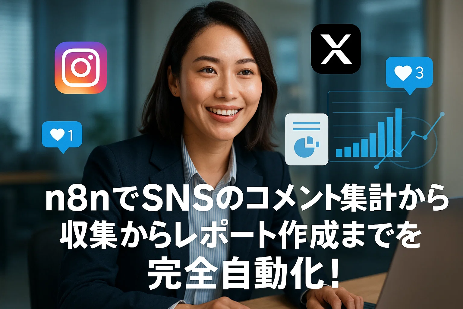 n8nでSNSのコメント分析から収集からレポート作成までを完全自動化！