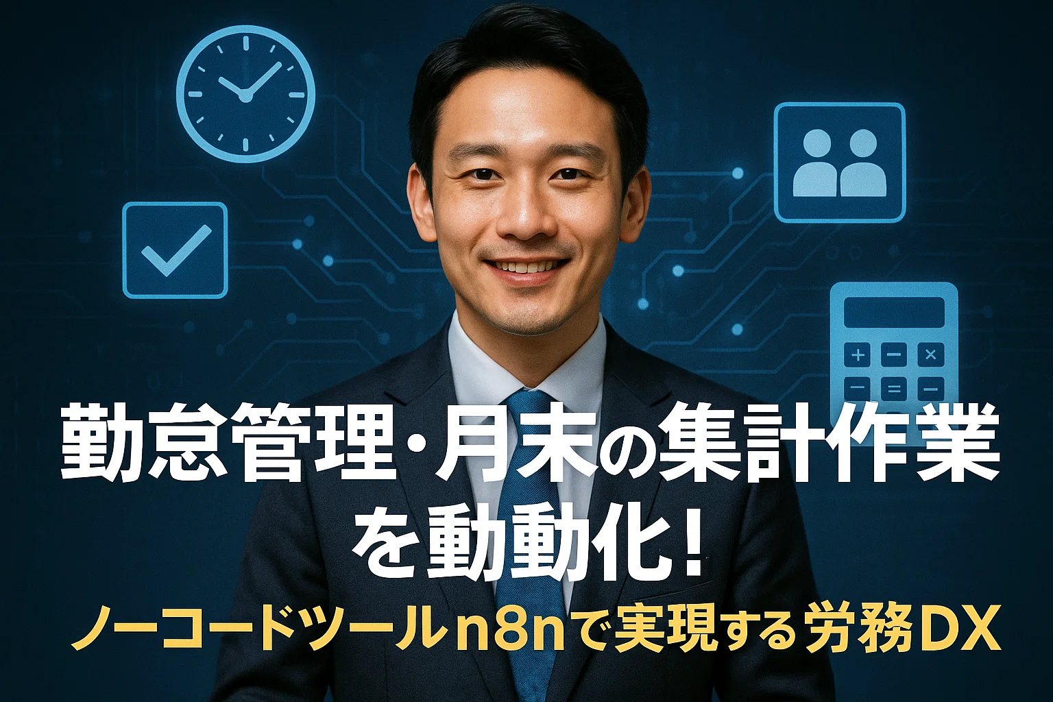 勤怠管理・月末の集計作業を自動化！ノーコードツールn8nで実現する労務DX