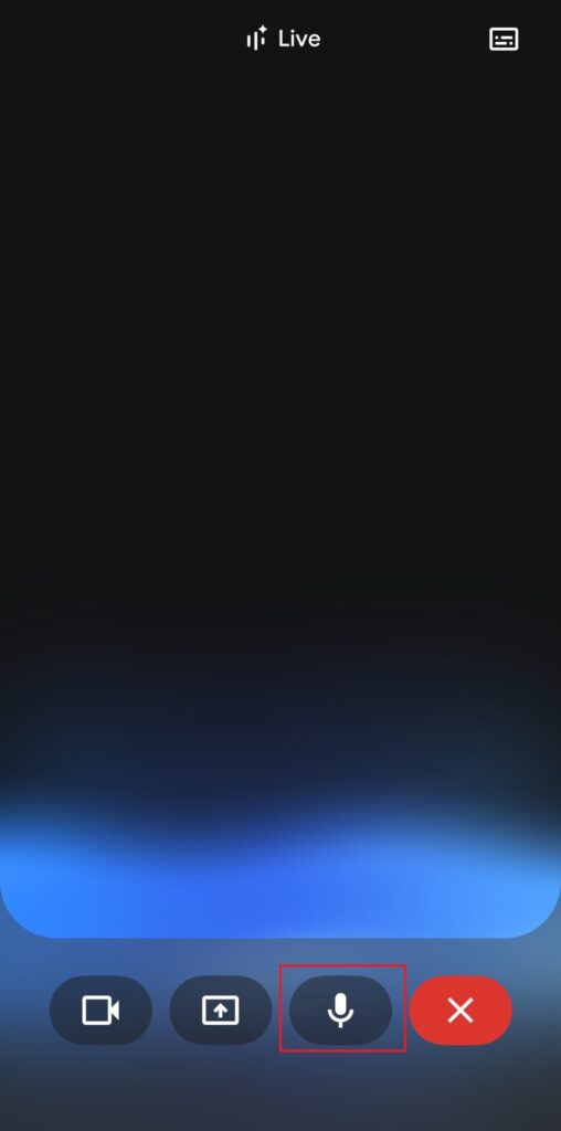 マイクのオン・オフボタン