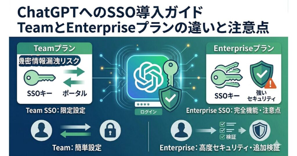 ChatGPTへのSSO導入ガイド｜TeamとEnterpriseプランの違いと注意点