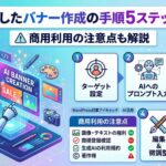 AIを活用したバナー作成の手順5ステップを紹介｜商用利用の注意点も解説