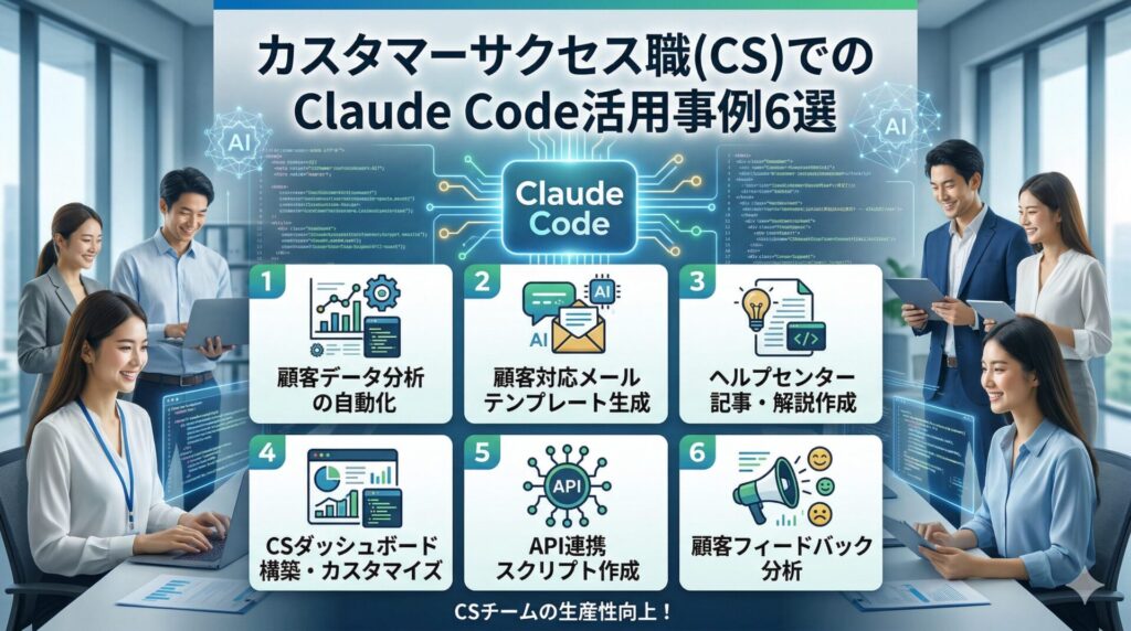 カスタマーサクセス職(CS)でのClaude Code活用事例6選